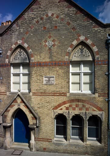 The front of Freemasons Hall, Lewes